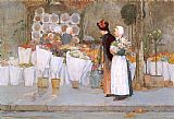 At the Florist by childe hassam